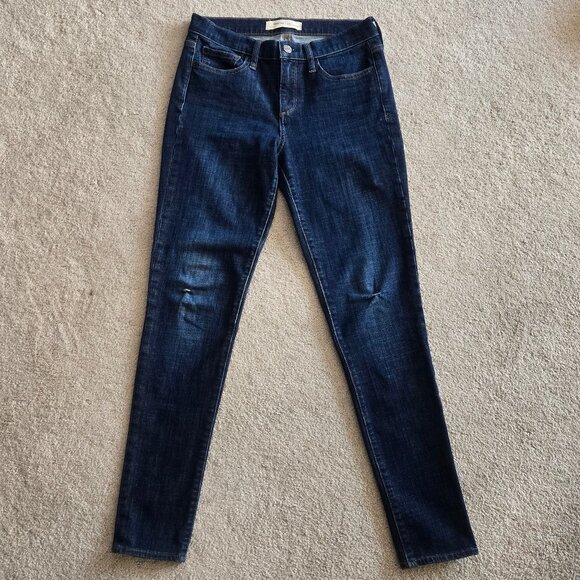 GAP Denim Ripped Knee True Skinny Jeans 27R - Picture 1 of 7